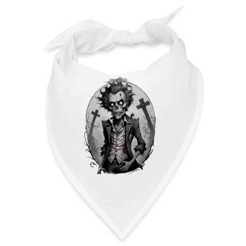 ZOMBIE im Kostüm 8 - Bandana - Weiß - Vorne