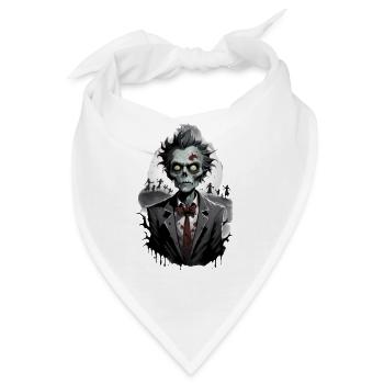 ZOMBIE im Kostüm 9 - Bandana - Weiß - Vorne