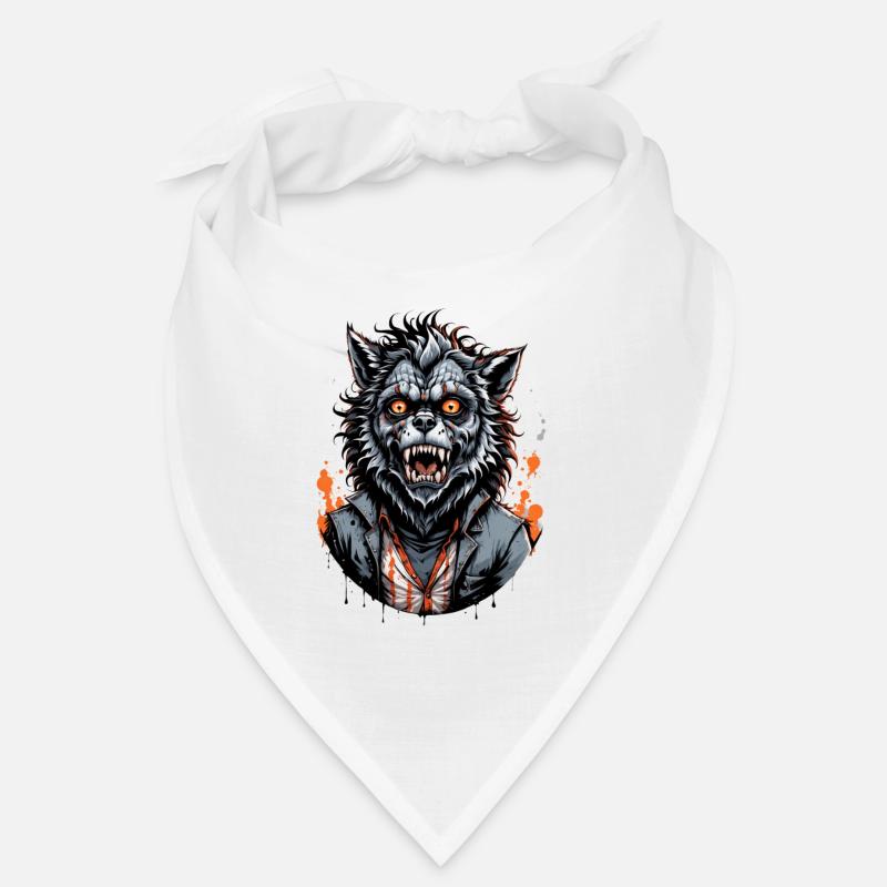 WEREWOLF Costume 9 - Bandana - white