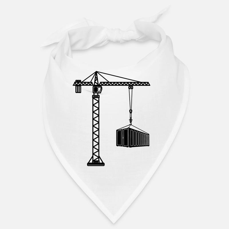Grue de construction avec conteneur maritime Bandana