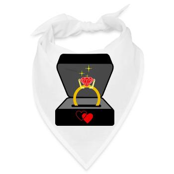 Ehering in der Schachtel Juwelierlogo - Bandana - Weiß - Vorne