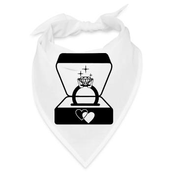 Juwelier Ehering in Box - Bandana - Weiß - Vorne