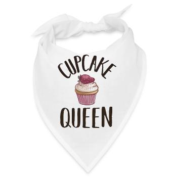 Backen Cupcake Königin für Bäckerin - Bandana - Weiß - Vorne