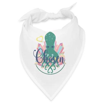 Kristallquallen-Herz - Bandana - Weiß - Vorne