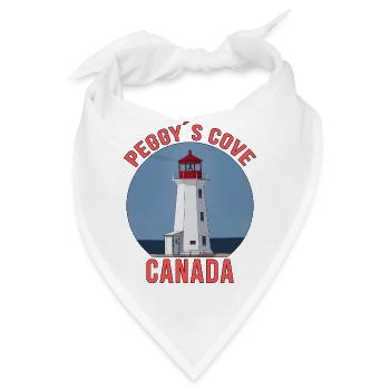 Peggy's Cove, Nova Scotia, Kanada - Bandana - Weiß - Vorne