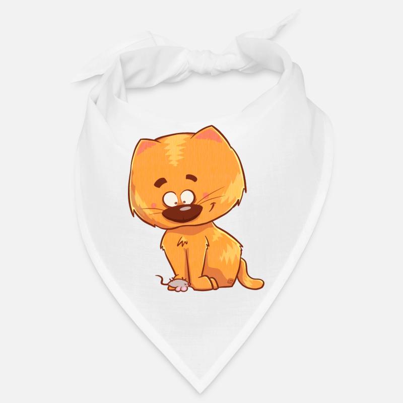 Chat, orange et mignon Bandana