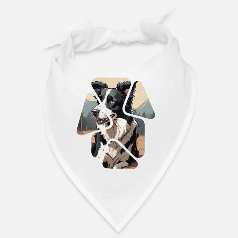 Chien de race border collie Bandana