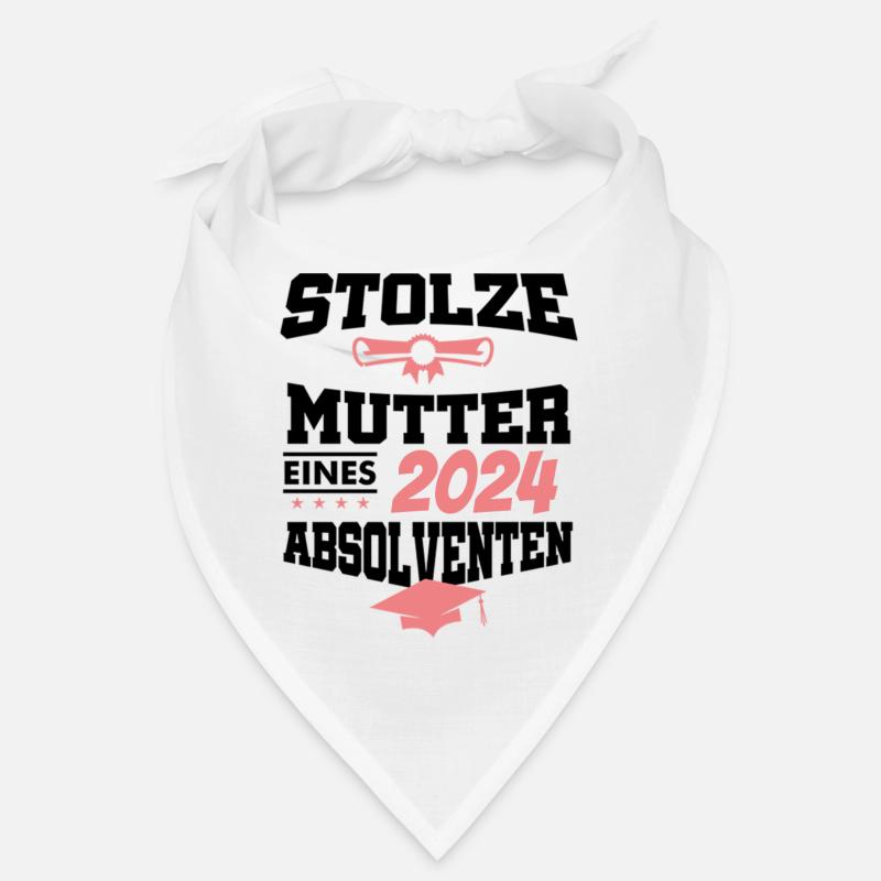 Absolvent Student Sponsion Graduate stolze Mutter Bandana