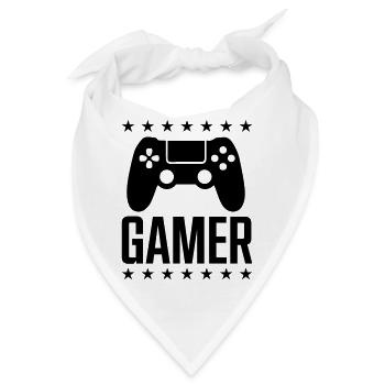 gamer spiel controller - Bandana - Weiß - Vorne