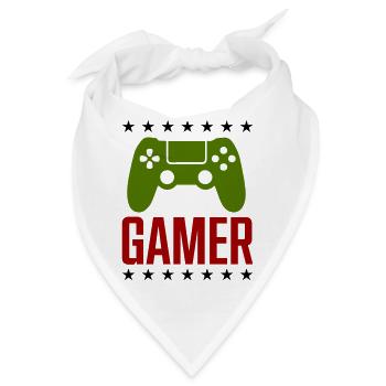 gamer spiel controller - Bandana - Weiß - Vorne
