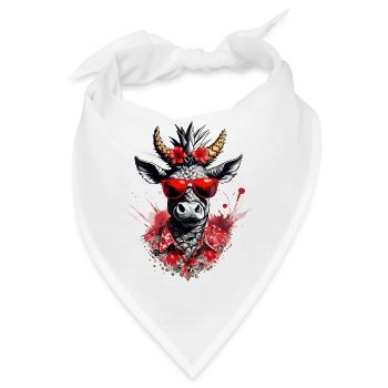 Festayre, Feria und Fun Bull, zum Feiern - Bandana - Weiß - Vorne
