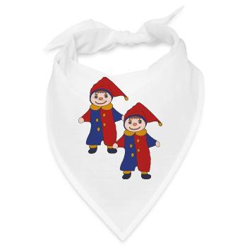 kasper zu zweit - Bandana - Weiß - Vorne
