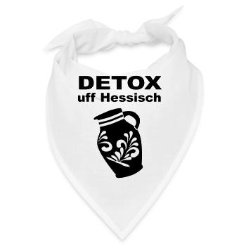 Detox Hessisch Bembel - Bandana - Weiß - Vorne