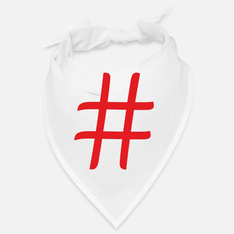 hashtag - Bandana - Weiß