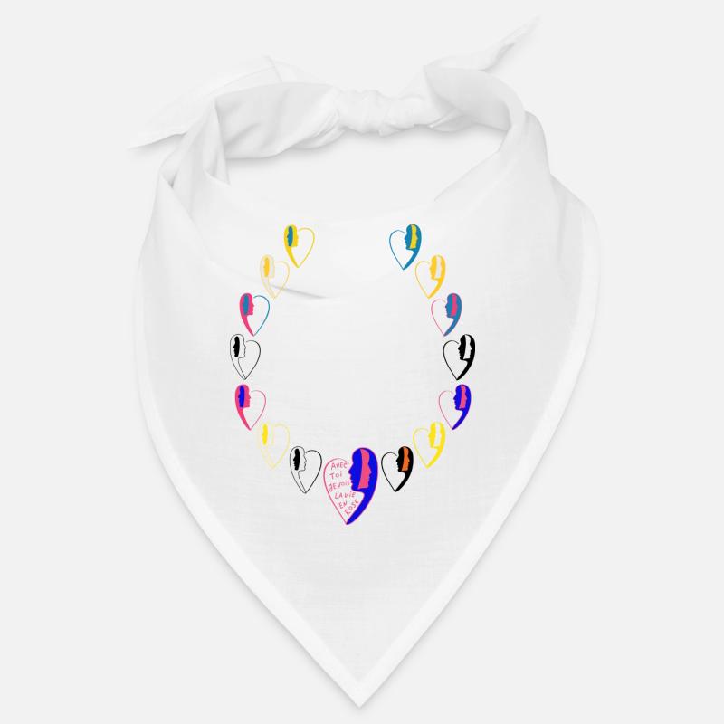 Collier avec message d'amour. Bandana