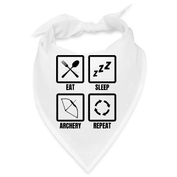 Bogenschütze Routine - Bandana - Weiß - Vorne