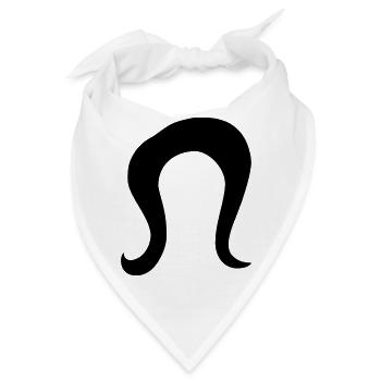 Frisur - Bandana - Weiß - Vorne