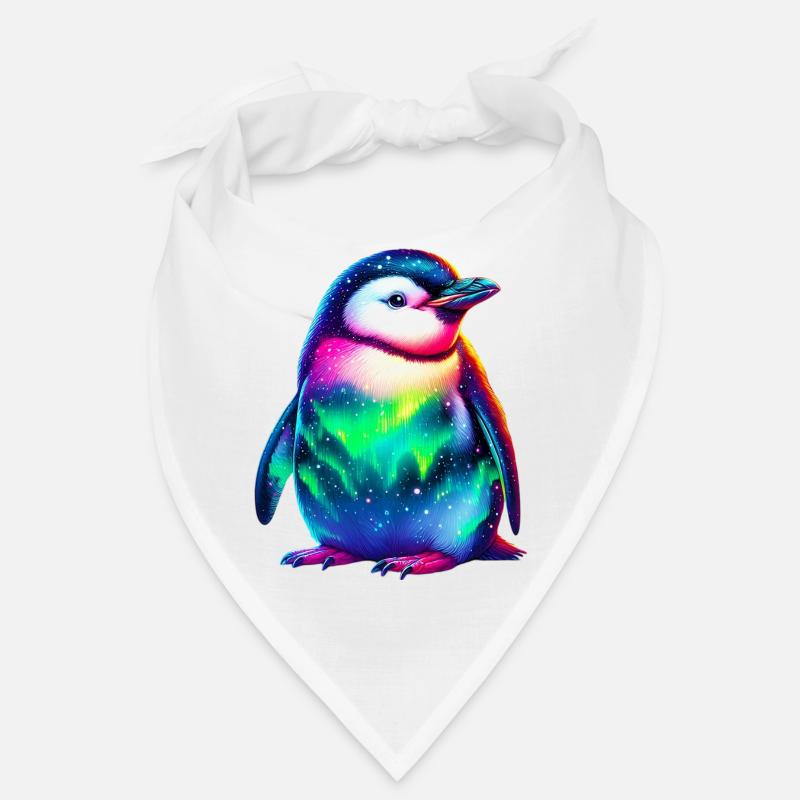 Aurora Borealis Penguin Bandana