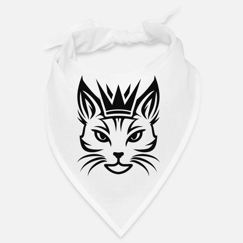Cat with a large crown Bandana