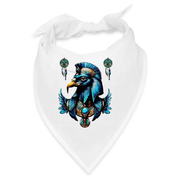Horus, der ägyptische Falkengott. - Bandana - Weiß - Vorne