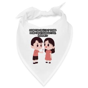 Paar-Liebe - Bandana - Weiß - Vorne