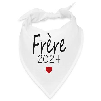 Bruder - zukünftiger Bruder 2024 - Bandana - Weiß - Vorne
