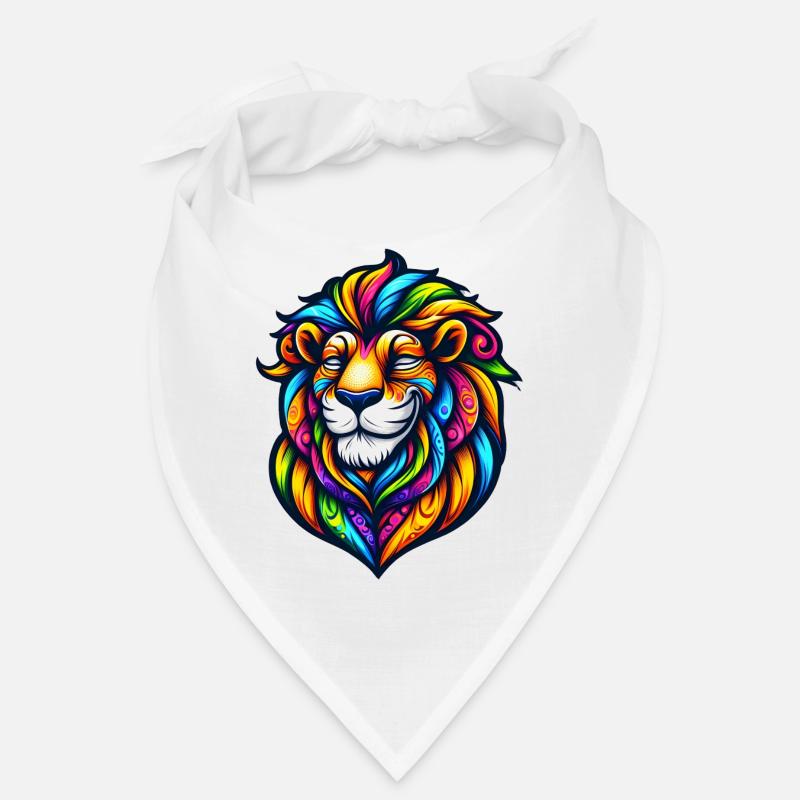 lion psychédélique Bandana