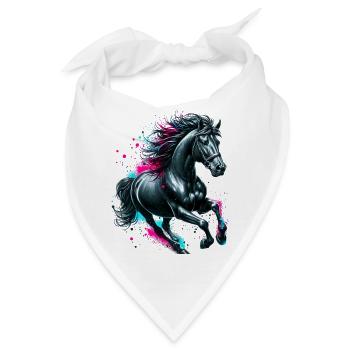 Pferd - Bandana - Weiß - Vorne