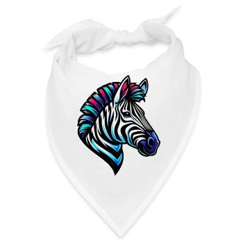 Zebra - Bandana - Weiß - Vorne