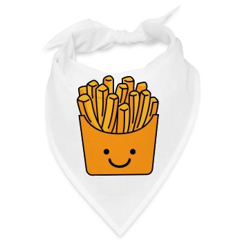 pommes smile - Bandana - Weiß - Vorne