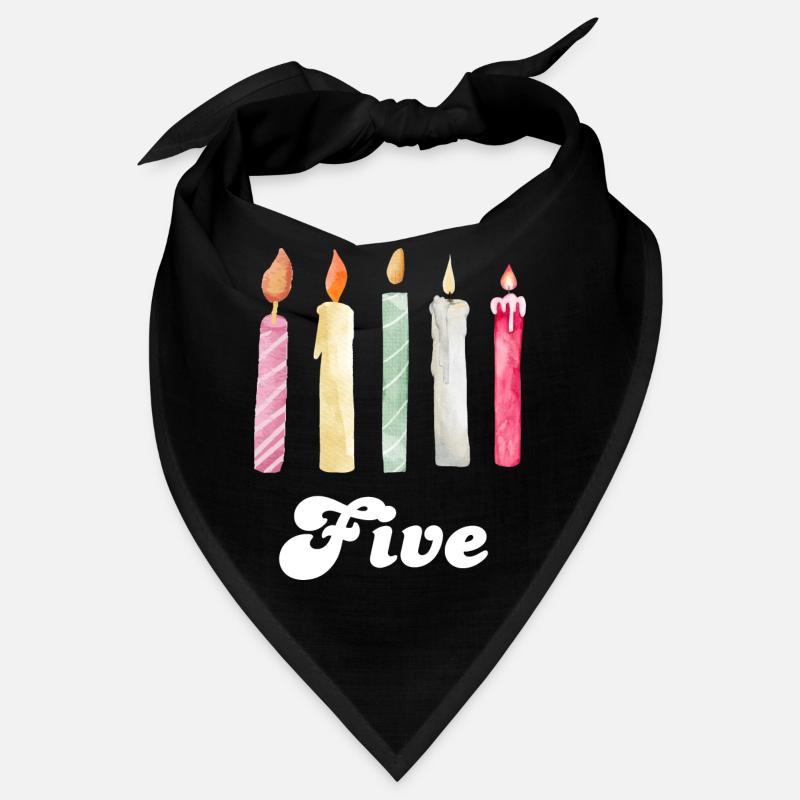 5th Anniversary Candle Bandana