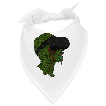 Virtual Reality Zombie - Bandana - Weiß - Vorne