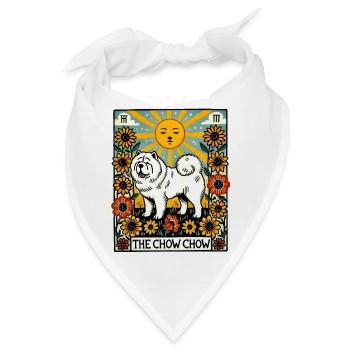 Die Chow Chow Dog Tarotkarte - Bandana - Weiß - Vorne