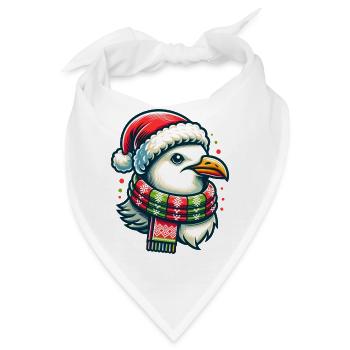 Moin Möwe Weihnachten - Bandana - Weiß - Vorne