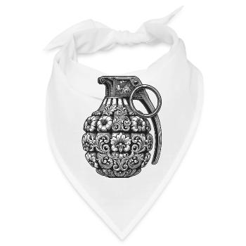 Ornamenten bombe - Bandana - Weiß - Vorne