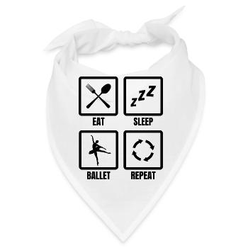 Ballett Routine - Bandana - Weiß - Vorne
