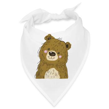 Bärchen - Bandana - Weiß - Vorne