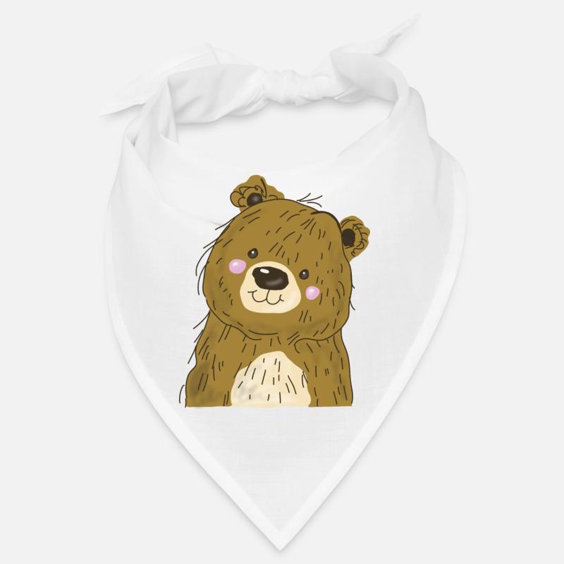 Ourson - Bandana - blanc