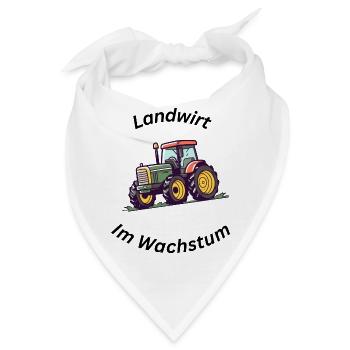 Landwirt im Wachstum - Bandana - Weiß - Vorne