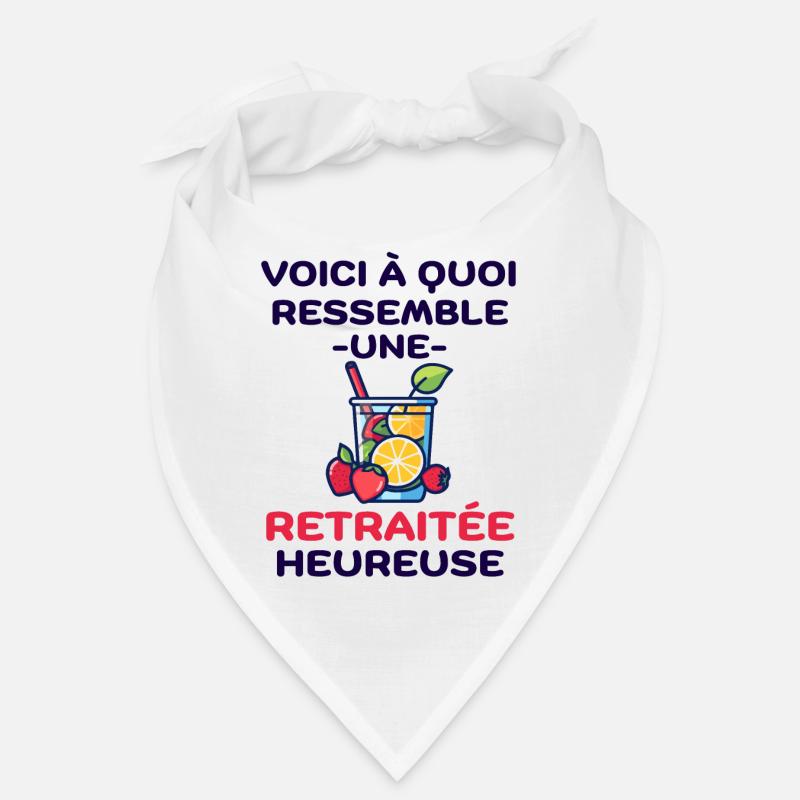 Une retraitée heureuse Bandana