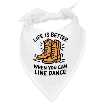 Western-Liebe auf der Tanzfläche - Bandana - Weiß - Vorne