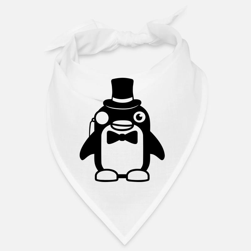 Penguin Gentleman Sir Mr. Top Hat Monocle Bandana