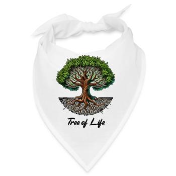 baum des lebens - Bandana - Weiß - Vorne