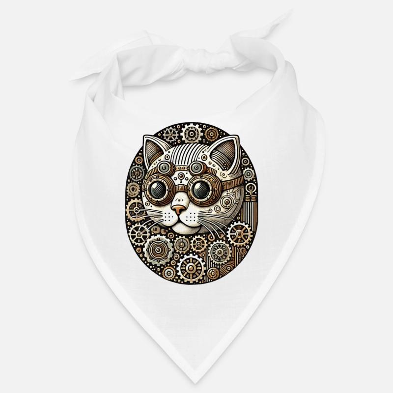 Steampunk Kitty Cat Bandana