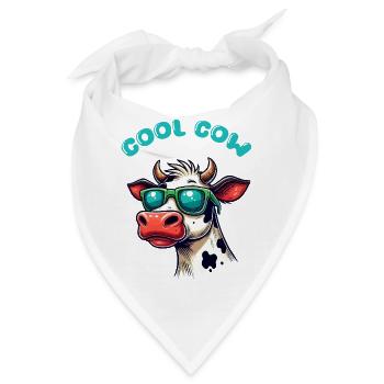 kuh sonnenbrille cow - Bandana - Weiß - Vorne