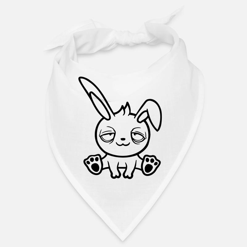 Bunny Tired Confused Relaxed Red Dark Circles Chill Bandana