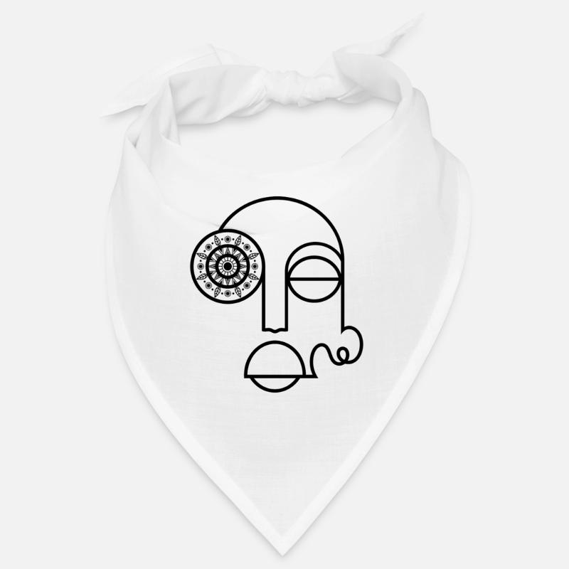 Abstract Face / Modern Abstract Face Bandana
