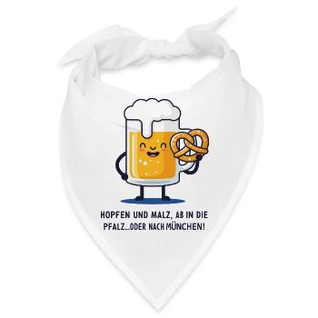 Bierfest - Bandana - Weiß - Vorne