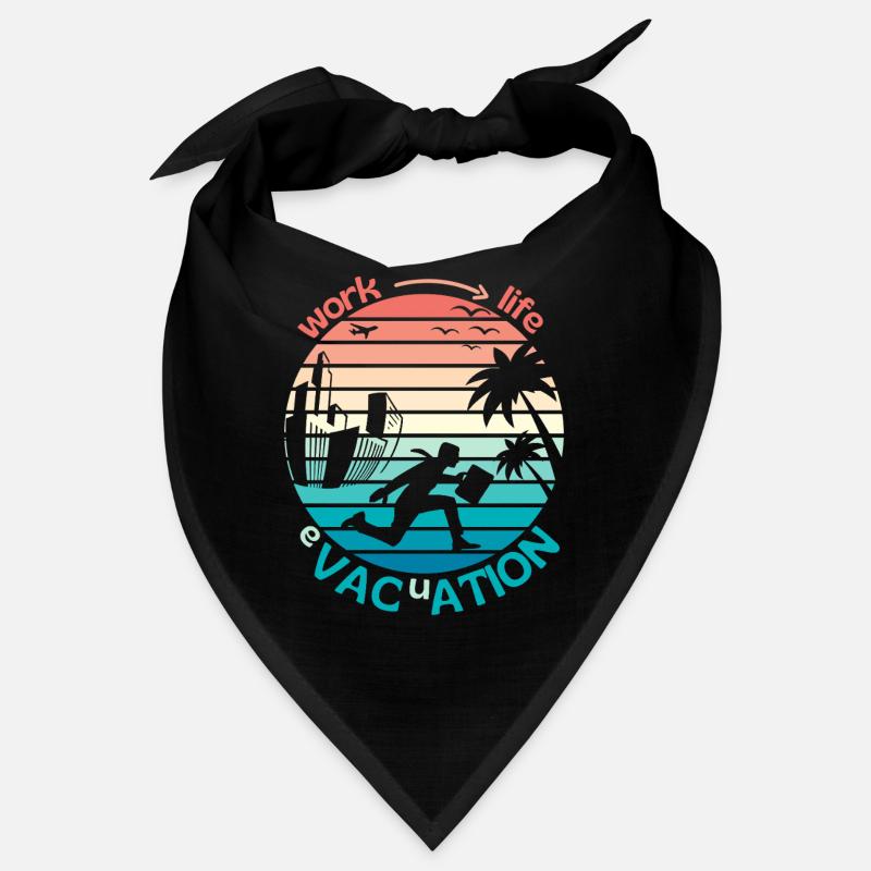 Rétro Sunset Style Evacuation od Work to Paradise Bandana
