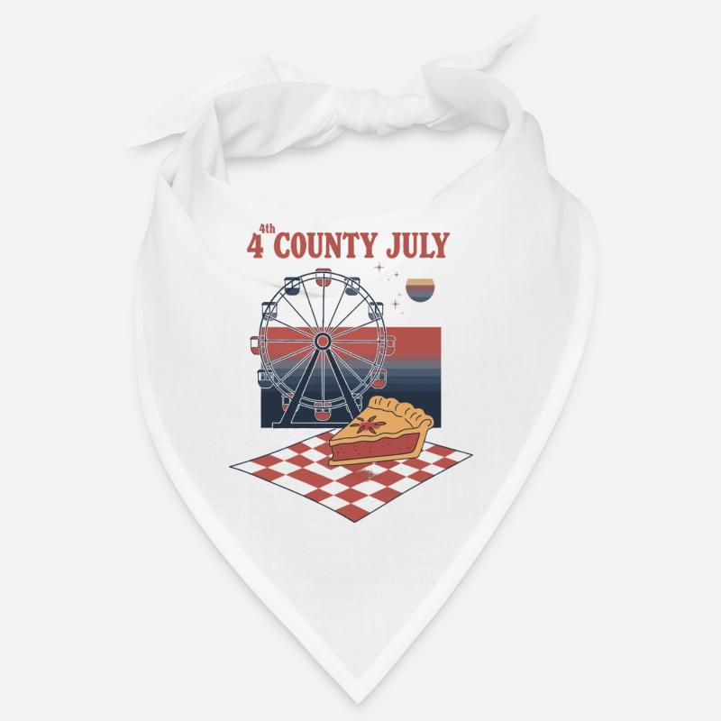 Retro 4. Juli County Fair Bandana